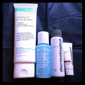 4 cleansers set bliss foaming exfoliating scrub